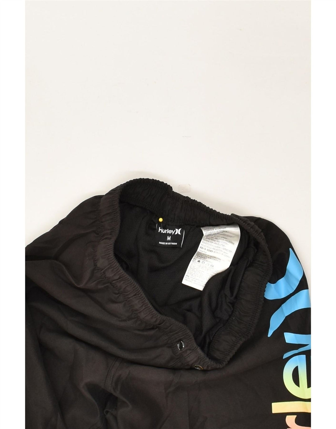 HURLEY Boys Graphic Sport Shorts 10-11 Years Medium Black Polyester Vintage Hurley and Second-Hand Hurley from Messina Hembry 