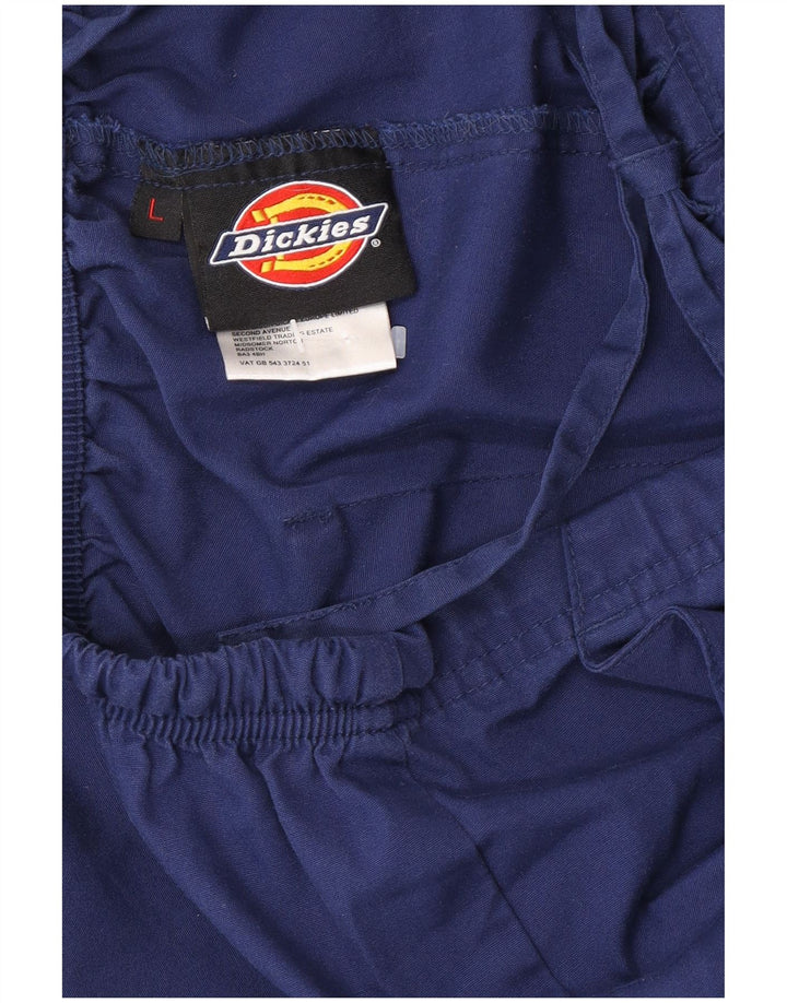 Pantaloni cargo regolari da uomo Dickies Large W34 L30 poliestere blu navy
