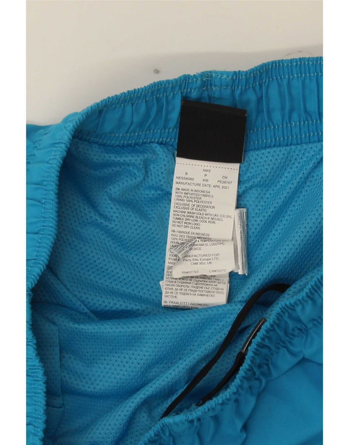 Nike Mens Swimming Shorts Small Blue Polyester