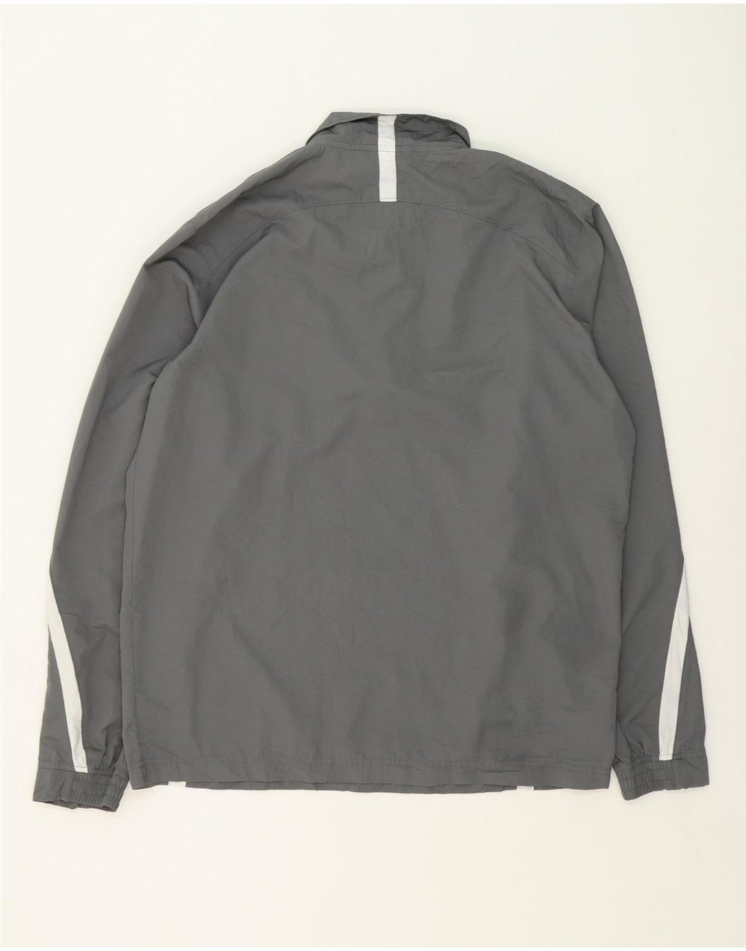 UNDER ARMOUR Mens Zip Neck Pullover Tracksuit Top Large Grey Colourblock Vintage Under Armour and Second-Hand Under Armour from Messina Hembry 