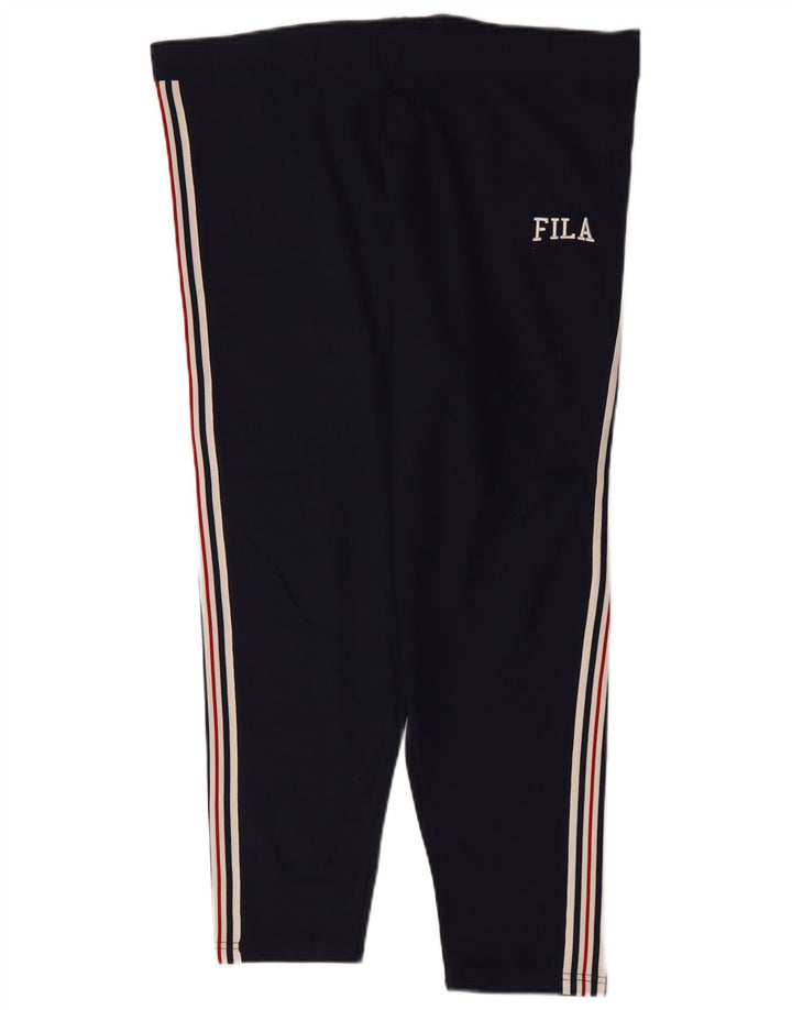 Fila Womens Leggings UK 24 4XL  Navy Blue