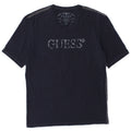 Guess Grafisk T-shirt til mænd, medium marineblå bomuld