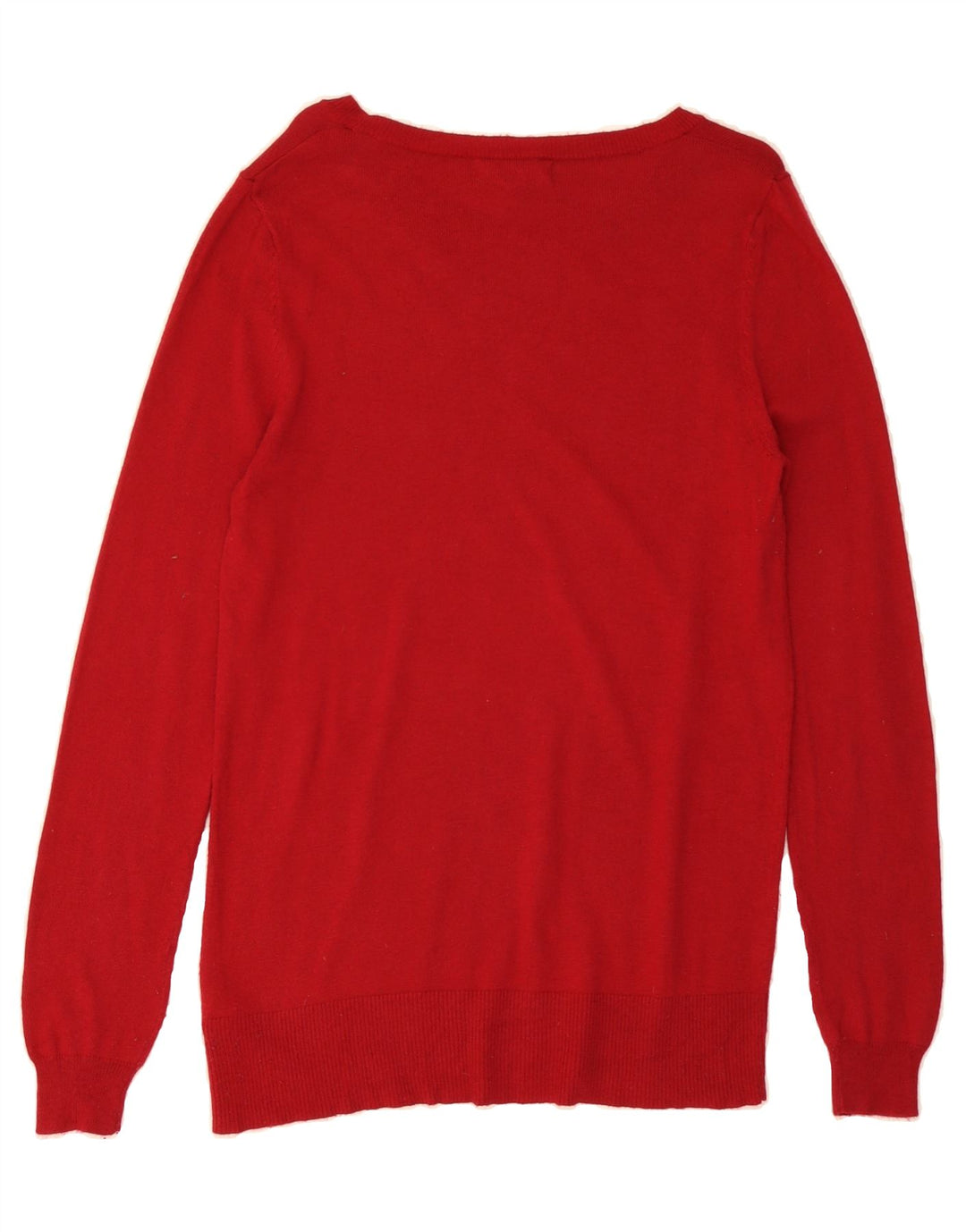 MOSSIMO Womens Boat Neck Jumper Sweater UK 12 Medium Red Nylon Vintage Mossimo and Second-Hand Mossimo from Messina Hembry 