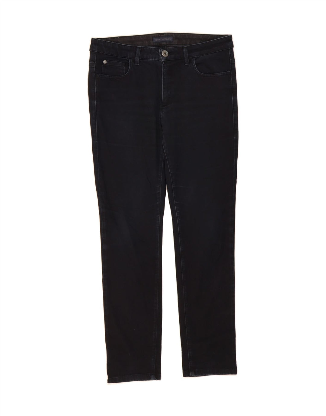 TRUSSARDI Womens Slim Jeans W30 L28  Navy Blue Vintage Trussardi and Second-Hand Trussardi from Messina Hembry 