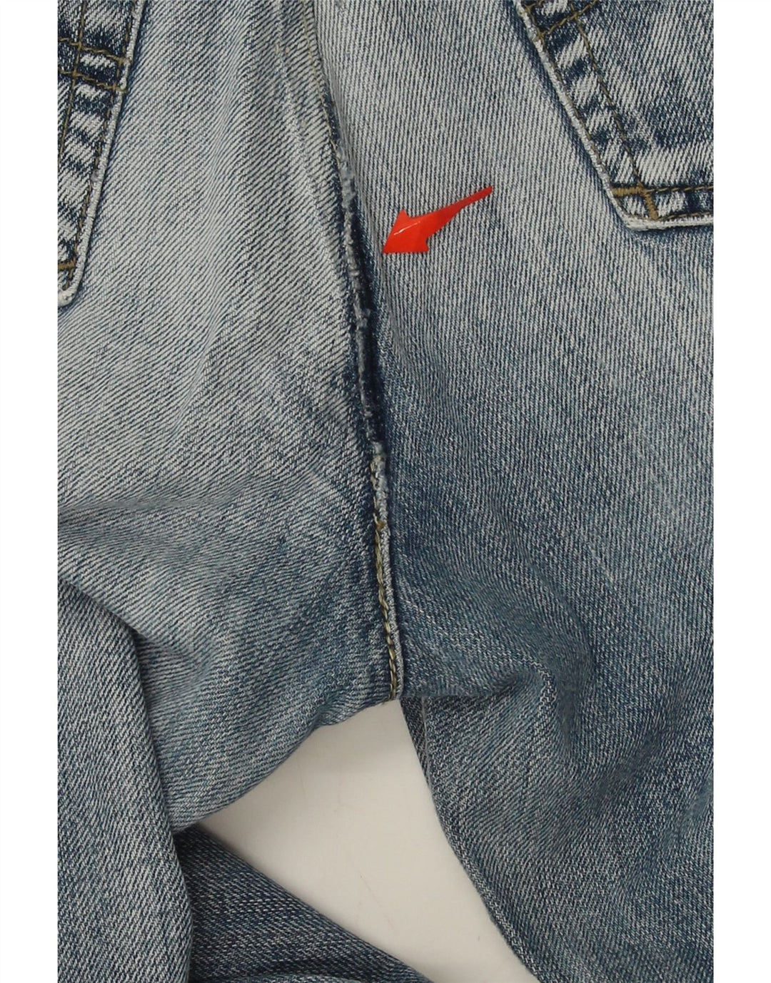 ARMANI Womens Straight Jeans W29 L30 Blue Cotton Vintage Armani and Second-Hand Armani from Messina Hembry 