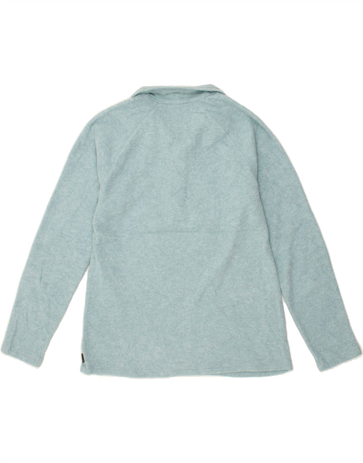 EDDIE BAUER Womens Zip Neck Fleece Jumper UK 14 Medium Blue Polyester Vintage Eddie Bauer and Second-Hand Eddie Bauer from Messina Hembry 