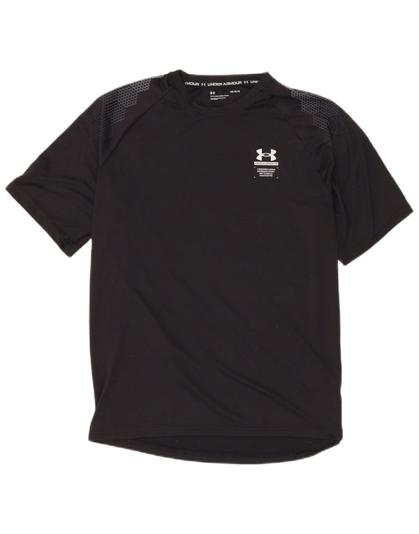 Under Armour Mens T-Shirt Top Large Black Polyester