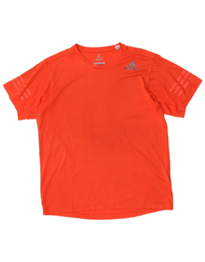 Adidas Mens Climacool Camiseta Top Médio Poliéster Vermelho