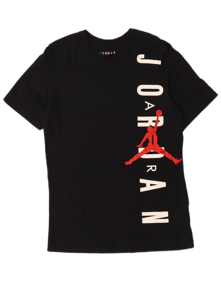 Jordan Mens Graphic T-Shirt Top Medium Navy Blue Cotton