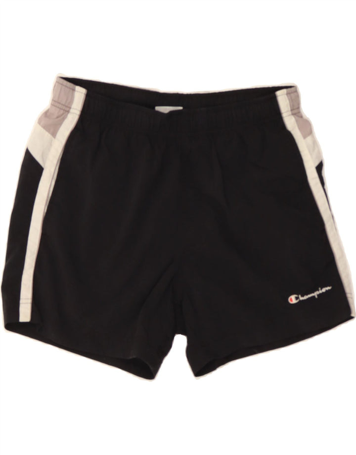 CHAMPION Mens Sport Shorts Small  Black Colourblock Polyamide Vintage Champion and Second-Hand Champion from Messina Hembry 