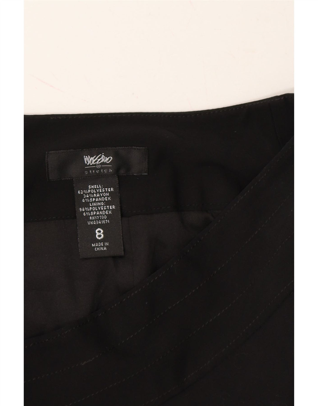 MOSSIMO Womens Pencil Skirt US 8 Medium W28 Black Polyester Vintage Mossimo and Second-Hand Mossimo from Messina Hembry 