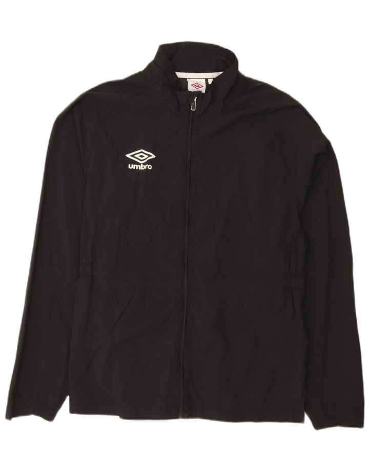 Umbro Grafisk regnjakke til kvinder UK 14 Medium Sort Nylon