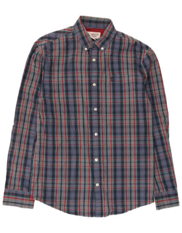 Penguin Mens Shirt Medium Multicoloured Check Cotton