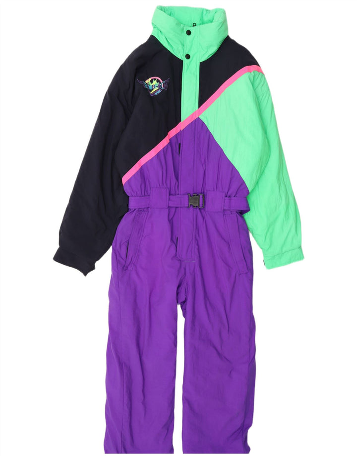 Fila Combinaison de ski à capuche pour homme IT 48 Medium Multicolore Colourblock