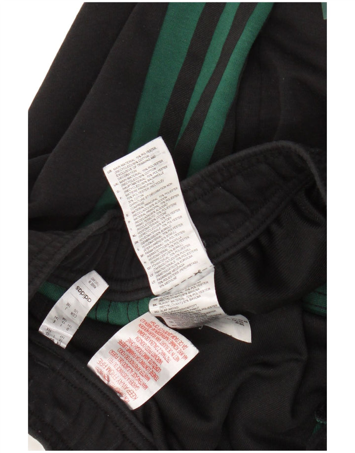 Adidas Boys Tracksuit Trousers 13-14 Years Black Polyester