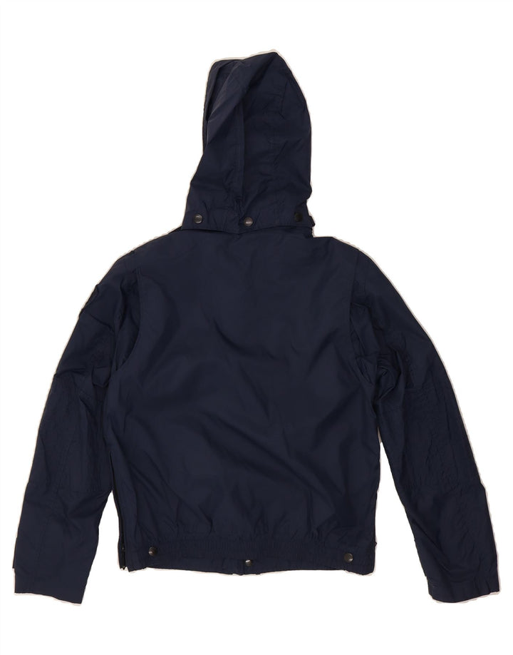 BLAUER Boys Hooded Bomber Jacket 11-12 Years Navy Blue Polyamide Vintage Blauer and Second-Hand Blauer from Messina Hembry 