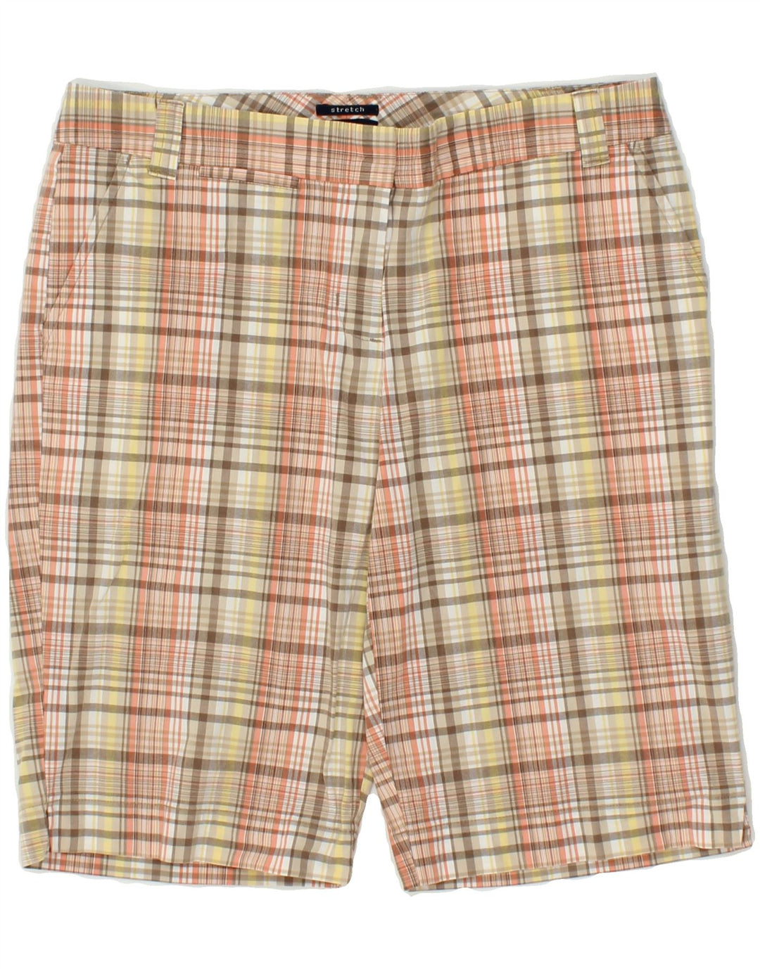 IZOD Womens Chino Shorts US 4 Small W27 Multicoloured Check Cotton Vintage Izod and Second-Hand Izod from Messina Hembry 