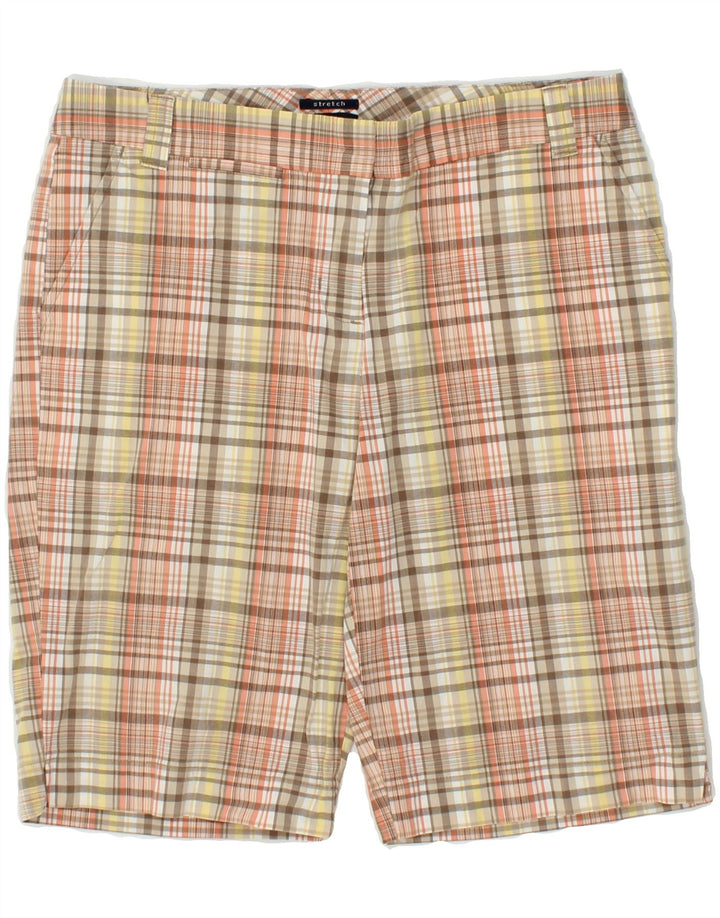 IZOD Womens Chino Shorts US 4 Small W27 Multicoloured Check Cotton Vintage Izod and Second-Hand Izod from Messina Hembry 