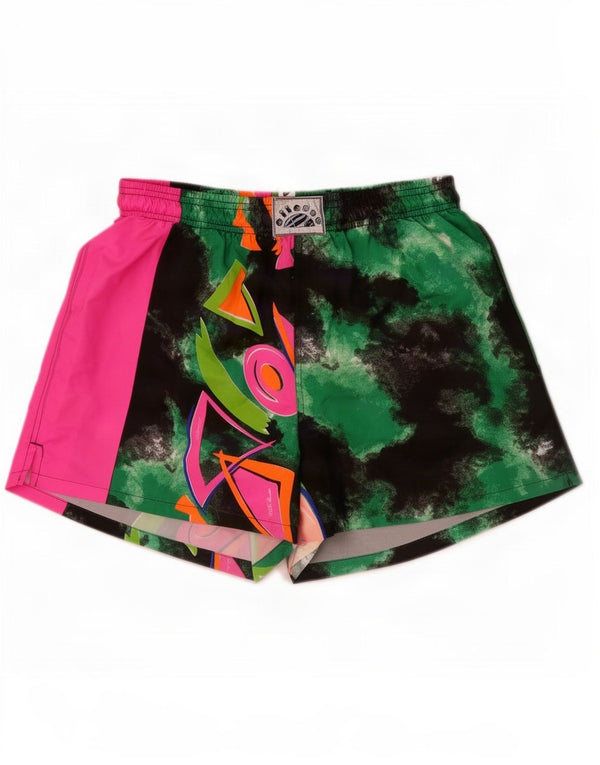 Pantaloncini sportivi grafici da uomo Ellesse Poliestere color block verde medio