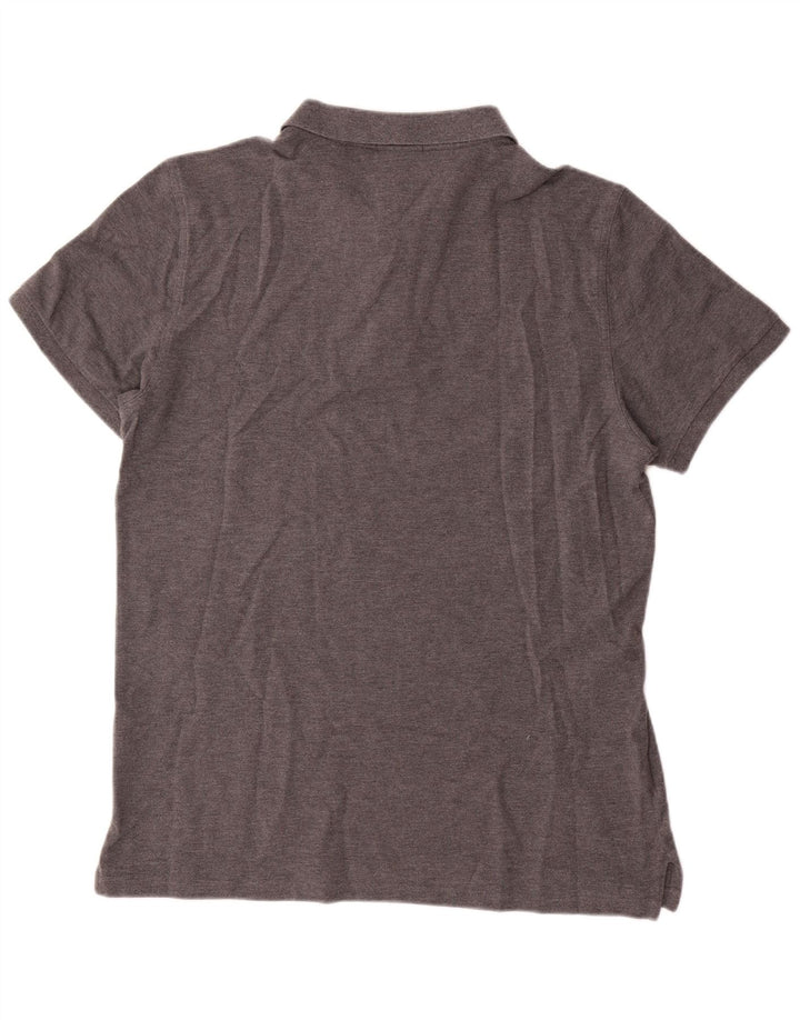Gant Mens Regular Fit Polo Shirt XL Grey Cotton
