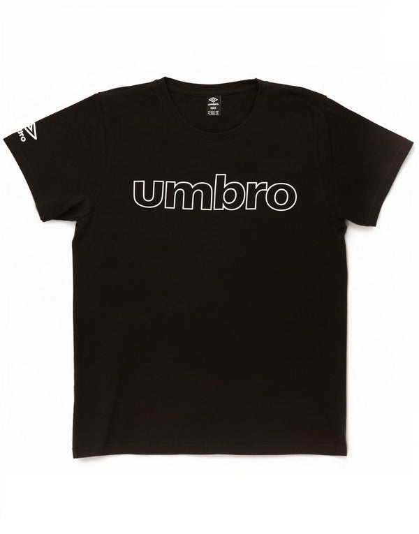 Umbro Mens Graphic T-Shirt Top Large Black Cotton
