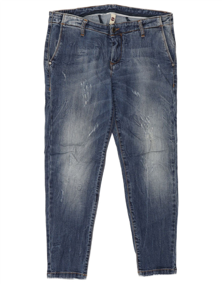 Colmar Jean court slim effet vieilli pour femme IT 44 Medium W30 L26 Bleu