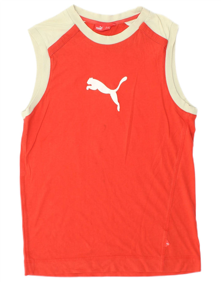 Camiseta Puma Graphic Top Medium Red Colourblock para mujer