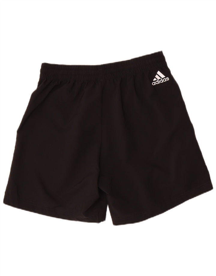 Pantaloncini sportivi Adidas da uomo con grafica media in poliestere nero