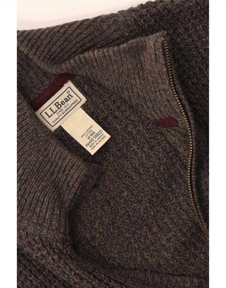 L.L.Bean Herre cardigan sweater mellemgrå bomuld
