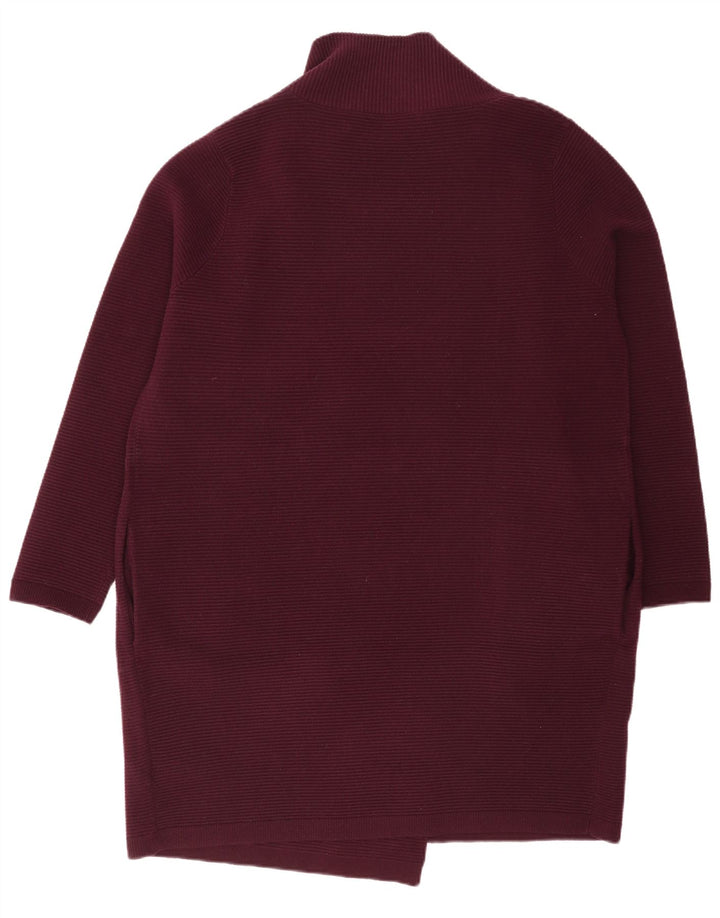 Phase Eight Womens Oversized Longline Cardigan Sweater UK 12 Medium Maroon