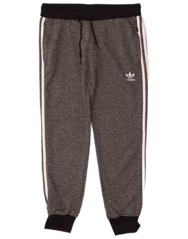 Adidas Dame træningsdragt Bukser Joggers UK 16 Large Grey Colourblock