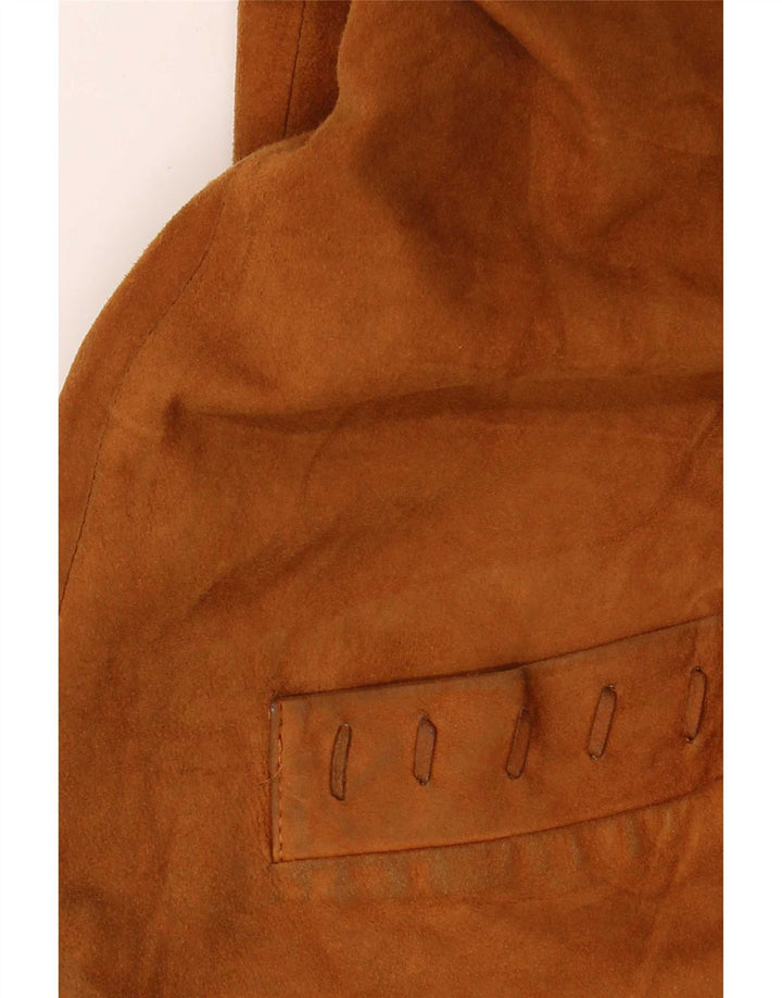 Conbipel Chaqueta de ante extragrande para mujer IT 46 Large Brown