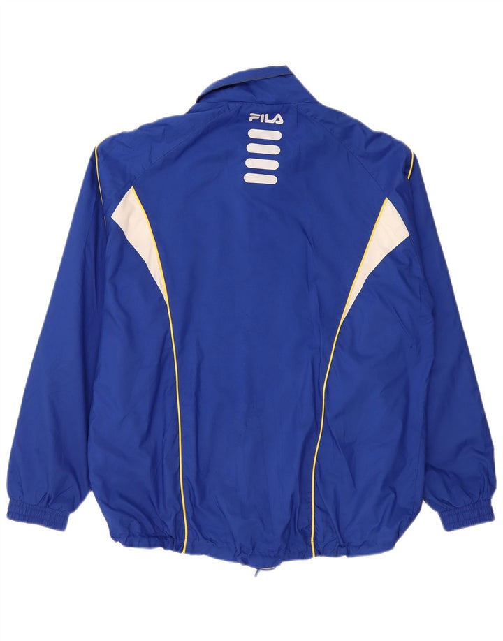 Fila Regnjakke til mænd UK 38 Medium Blue Colourblock Polyester