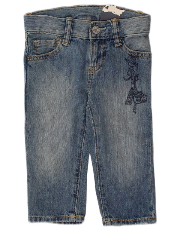 Jeans slim Gap per neonato con grafica 12-18 mesi W20 L10 in cotone blu