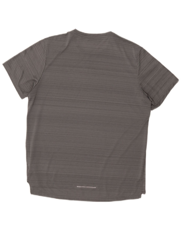 T-shirt Nike Dri Fit da uomo, grande, in poliestere grigio