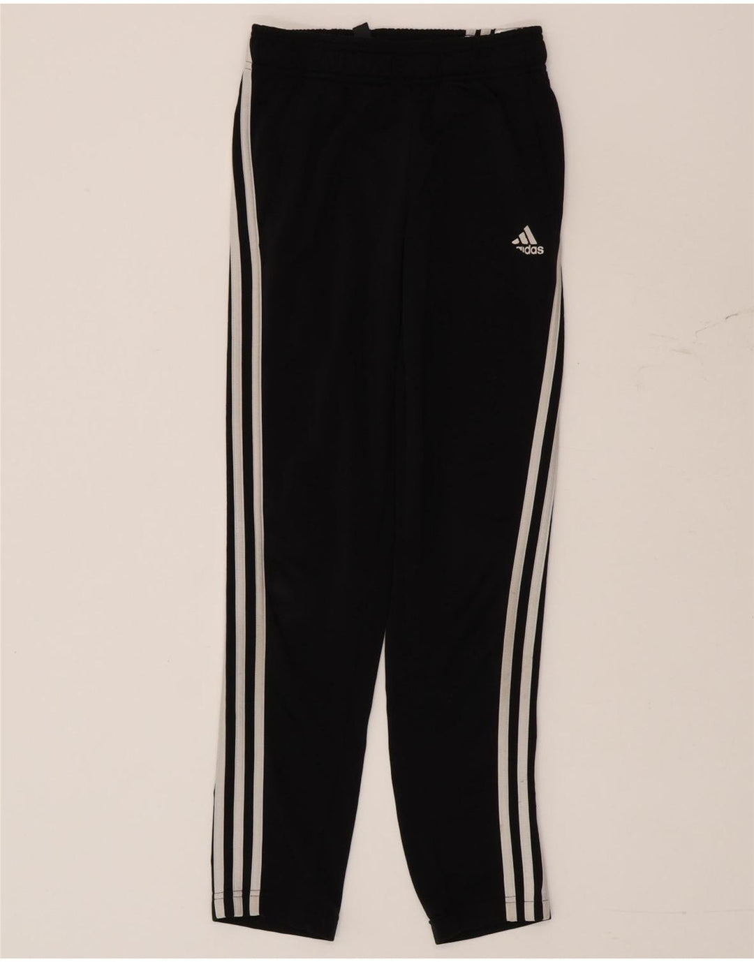 Adidas Boys Tracksuit Trousers 11-12 Years Black Polyester