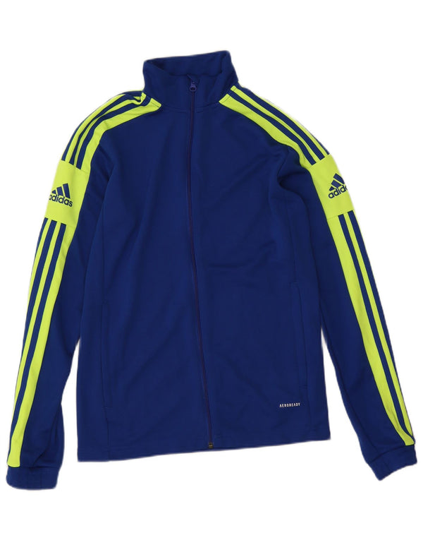 Adidas Hommes Aeroready Graphic Survêtement Top Veste Petit Bleu Colorblock