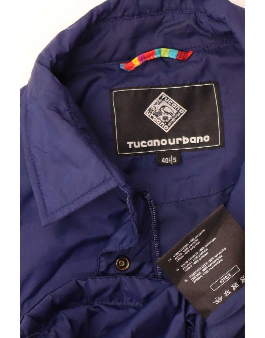 Tucano Urbano Womens Rain Jacket IT 40 Small Navy Blue Polyamide
