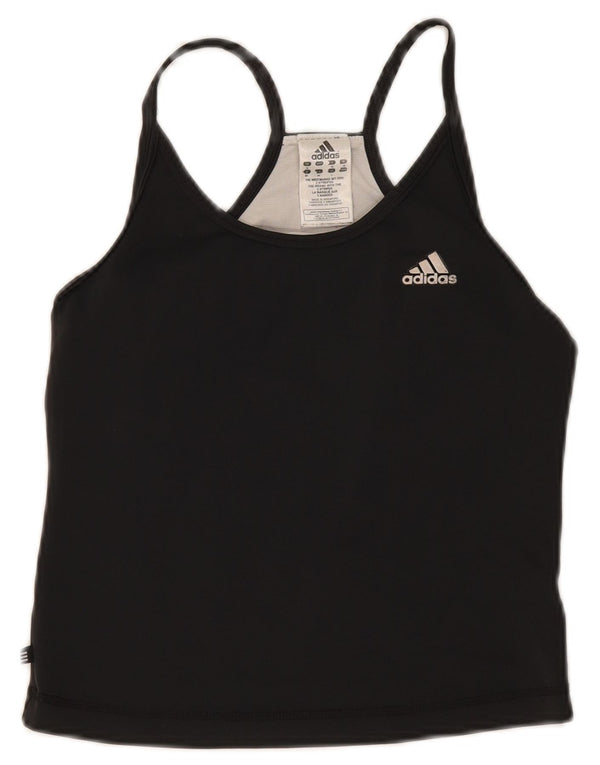 Adidas ženski kratki prsluk UK 12 srednji crni poliester