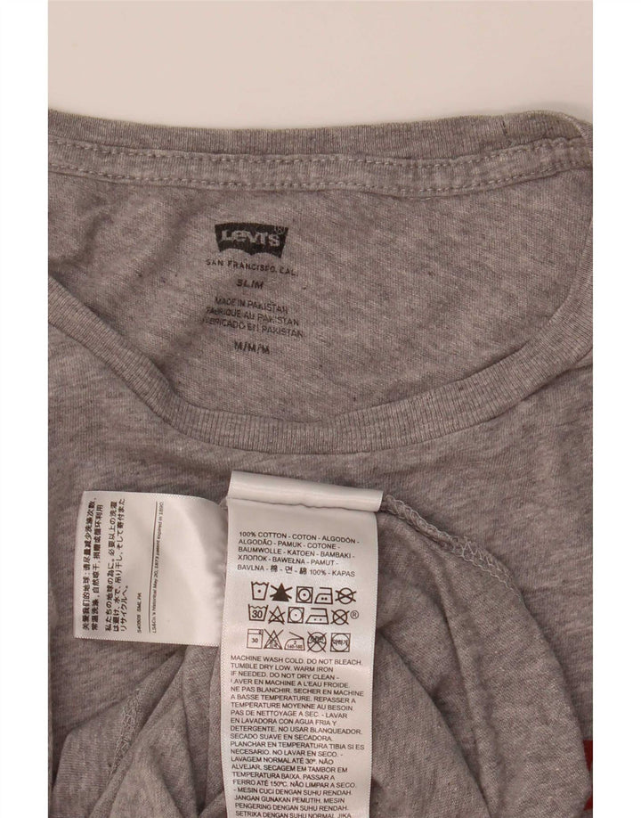 T-shirt slim da donna Levi's UK 12 Grigio medio chiazzato