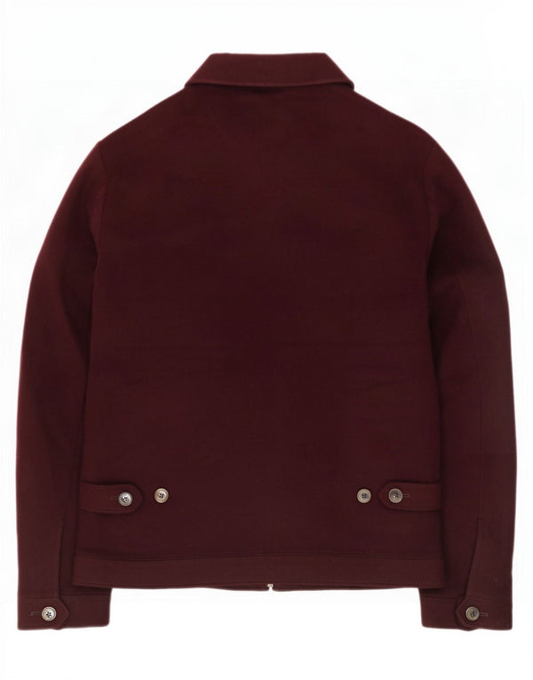 Ted Baker Mens Bomber Jacket Size 2 Small Burgundy