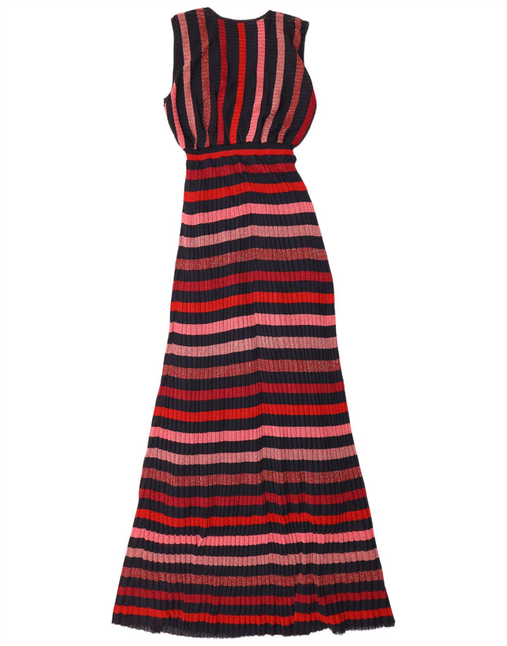 Zara Womens Sleeveless Maxi Dress UK 12 Medium Multicoloured Striped