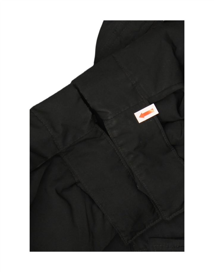 GAS Mens Hooded Padded Jacket UK 42 XL Black Polyester Vintage Gas and Second-Hand Gas from Messina Hembry 