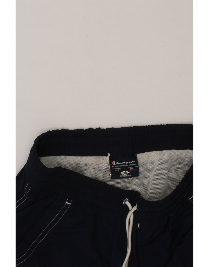 CHAMPION Boys Swimming Shorts 11-12 Years Large  Navy Blue Polyester Vintage Champion and Second-Hand Champion from Messina Hembry 
