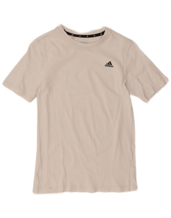 Adidas Boys T-Shirt Top 13-14 Years White