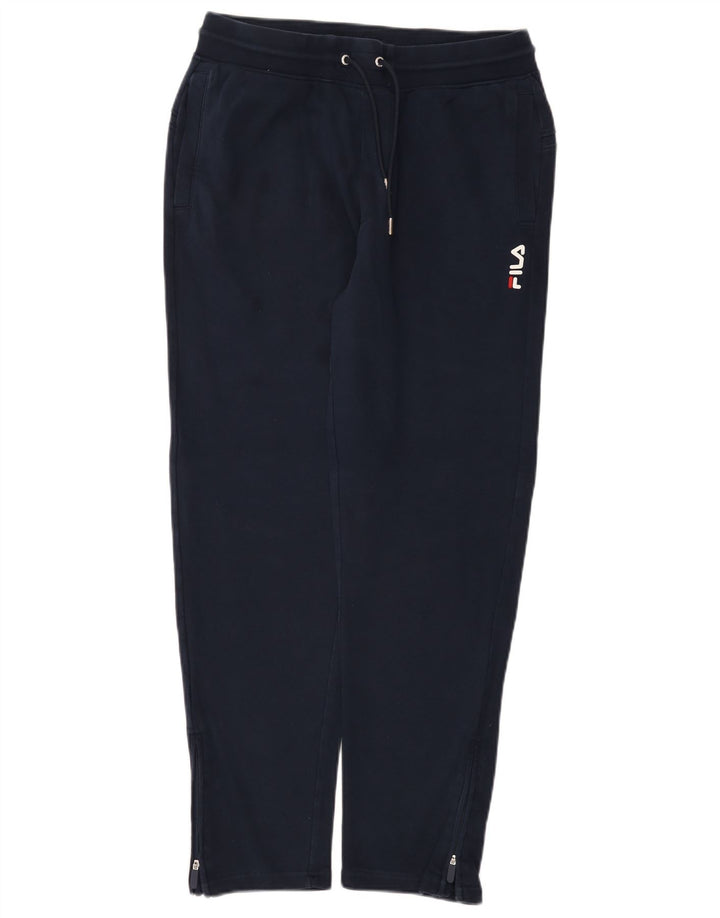 Fila Mens Tracksuit Trousers Medium  Navy Blue Cotton