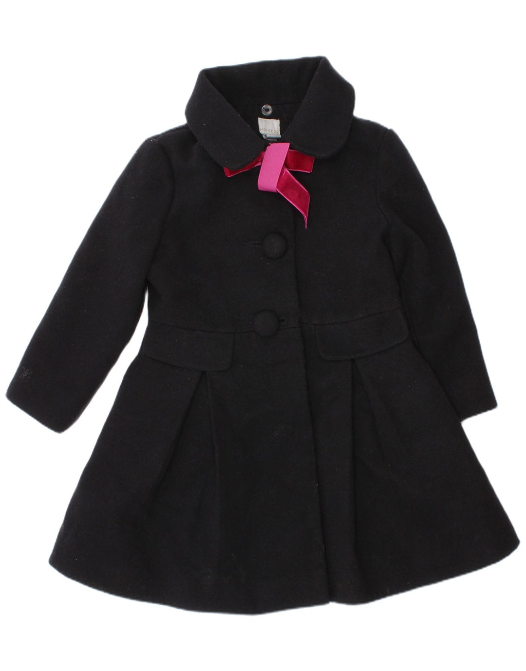 Monsoon Girls Overfrakke 3-4 År Sort Polyester
