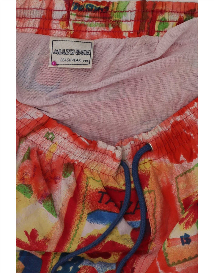 Allen Cox Mens Swimming Shorts 2XL Multicoloured Floral Polyamide