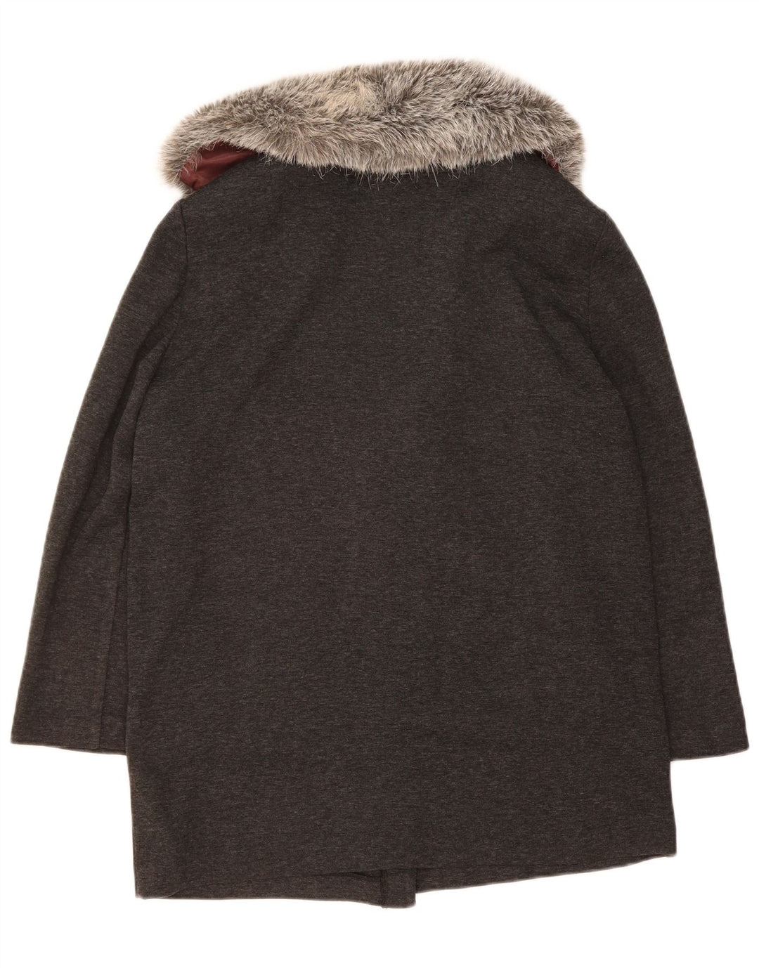 LORI WEIDNER Womens Oversized Longline Cardigan Sweater UK 10 Small  Grey
