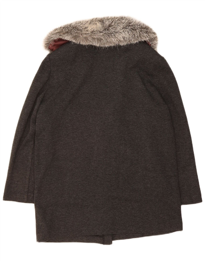 LORI WEIDNER Womens Oversized Longline Cardigan Sweater UK 10 Small  Grey